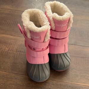 Cat & Jack Pink and Gray Kids' Boots